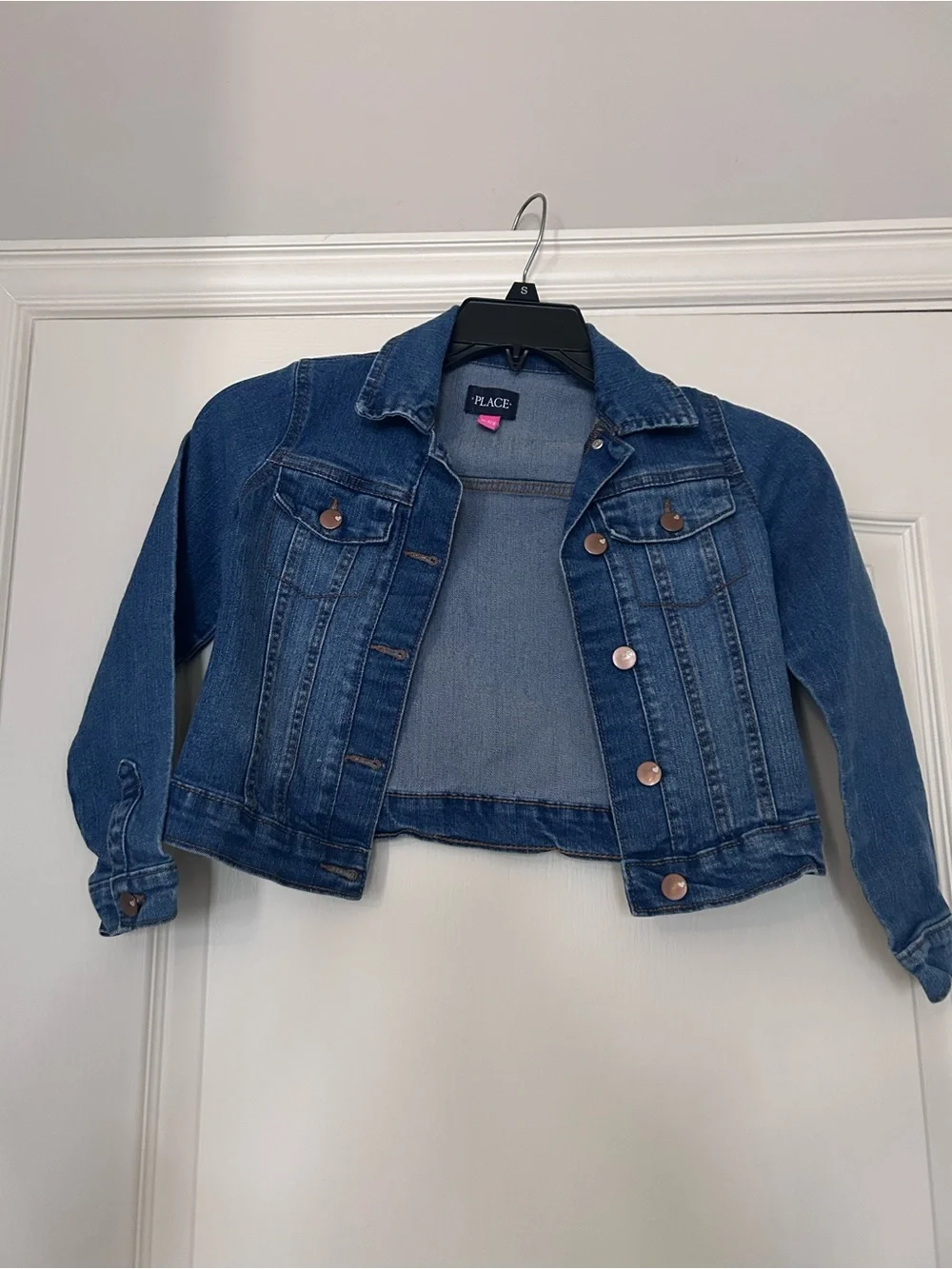 The Children's Place Blue Denim Jacket with Copper Buttons
